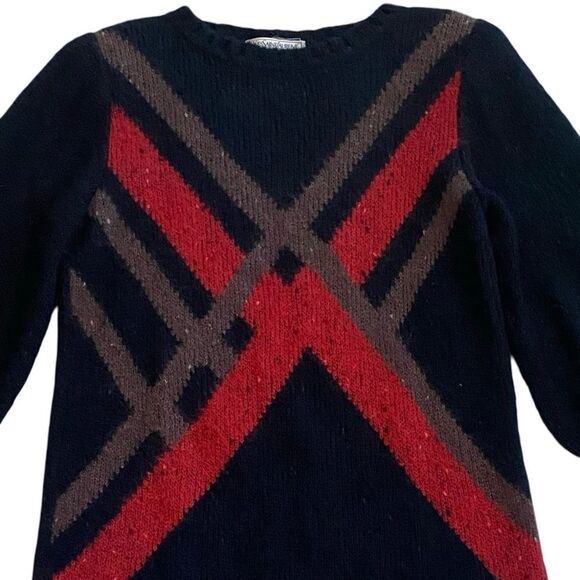 Vintage 80s Yves Saint Laurent Variation Mohair Wool Silk Blend Sweater Dress - Picture 3 of 8